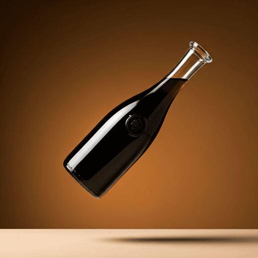 Garrafa de vinho Catena Zapata flutuando